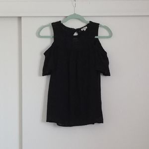 Cold Shoulder Lace Blouse
